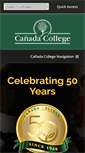 Mobile Screenshot of canadacollege.edu